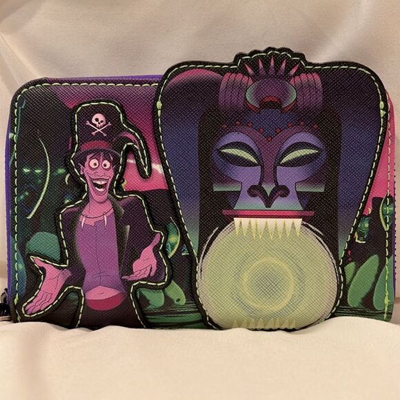 Loungefly Princess & The Frog Dr Facilier Glow Lenticular Mini Backpack & Wallet - Picture 13 of 17